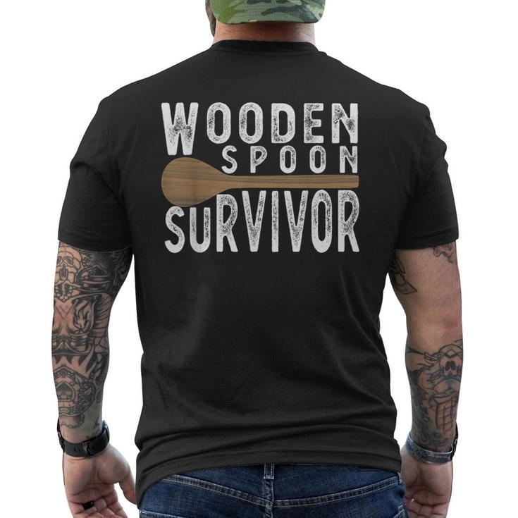 Wooden Spoon Survivor I Survived Wooden Spoon Men's T-shirt Back Print