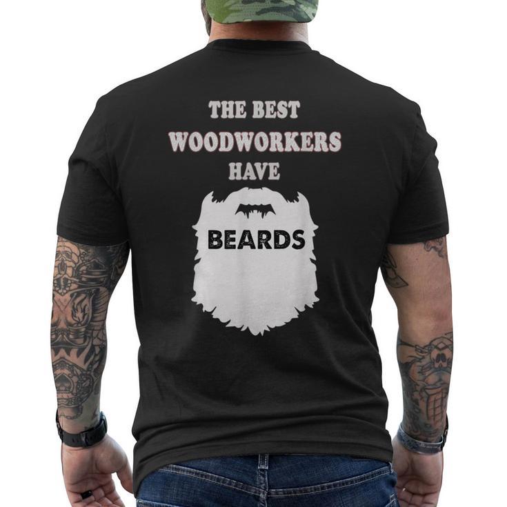 Woodworker Beards Carpenter Woodworking Bearded Men's T-shirt Back Print