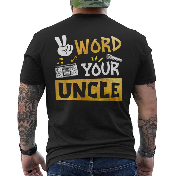 Word Your Uncle Uncle Of The Birthday Two Legit To Quit Men's T-shirt Back Print