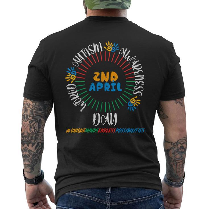 World Autism Awareness Day 2024 Unique Mind Men's T-shirt Back Print