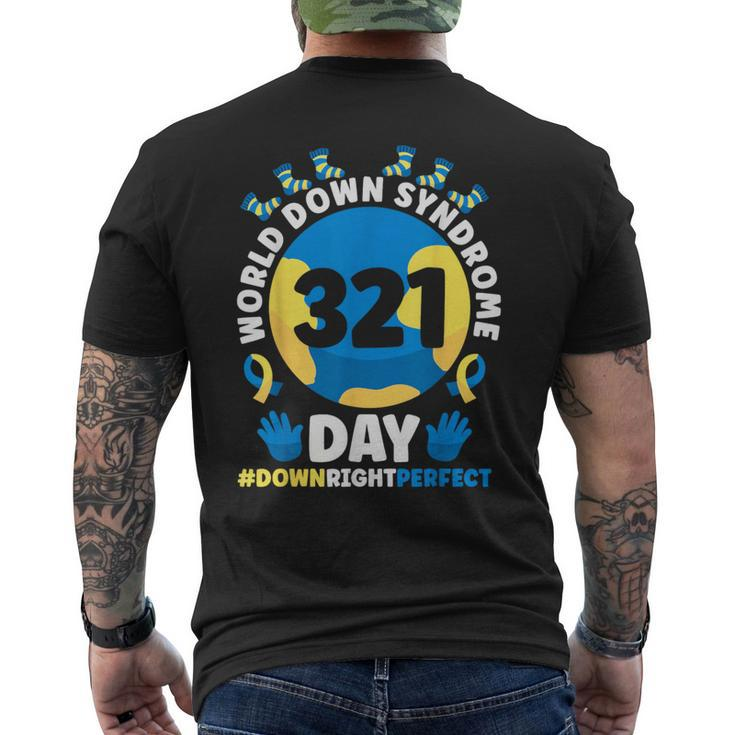World Down Syndrome Day 3 21 Trisomy 21 Support Men's T-shirt Back Print