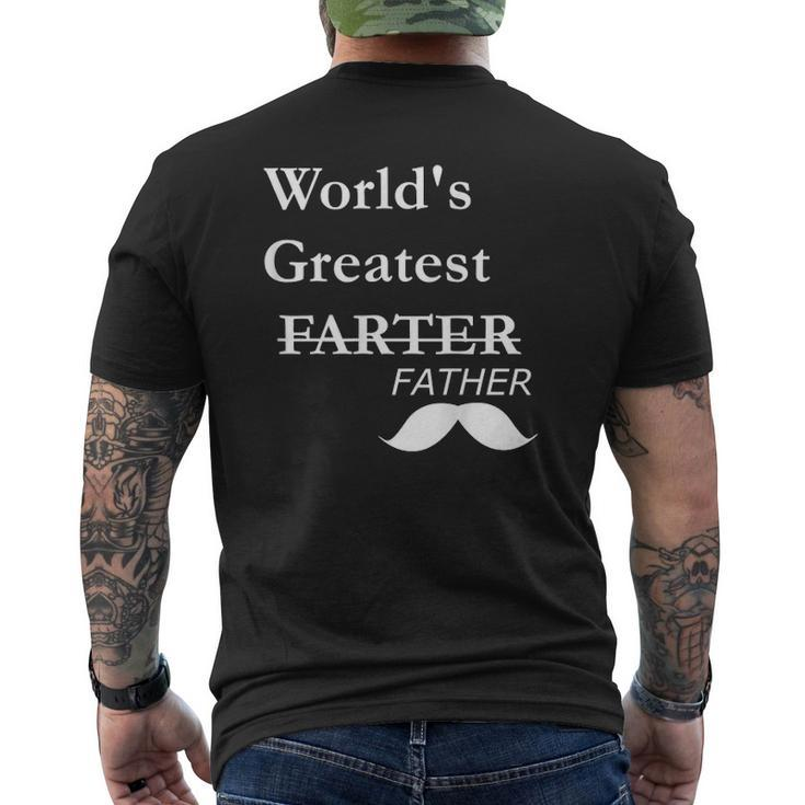 World's Greatest Farter- Father's Day For Dad Mens Back Print T-shirt