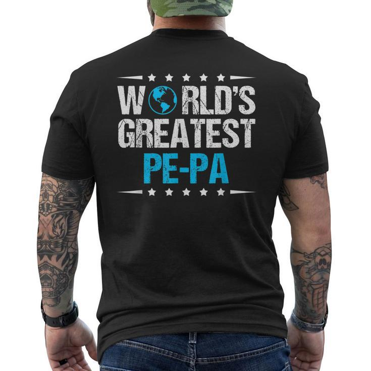 World's Greatest Pe-Pa Men's T-shirt Back Print