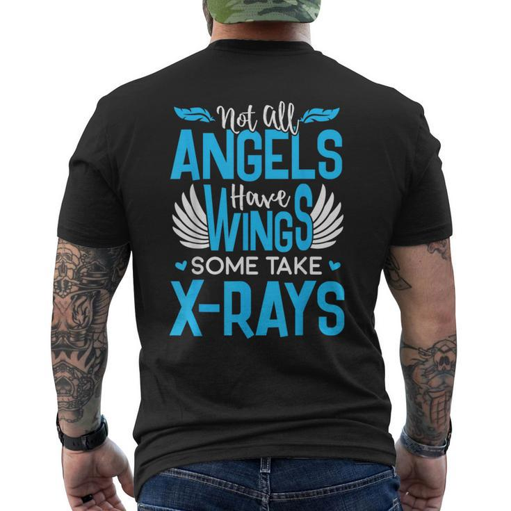 X-Ray Tech Angel Wings Radiology Tech Graduation Men's T-shirt Back Print