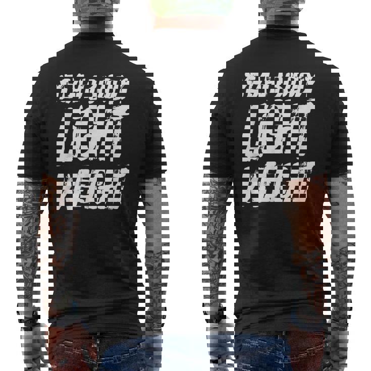 Yeah Buddy Culturismo Entrenamiento Gimnasio Fitness Camiseta Hombre Estampado Espalda