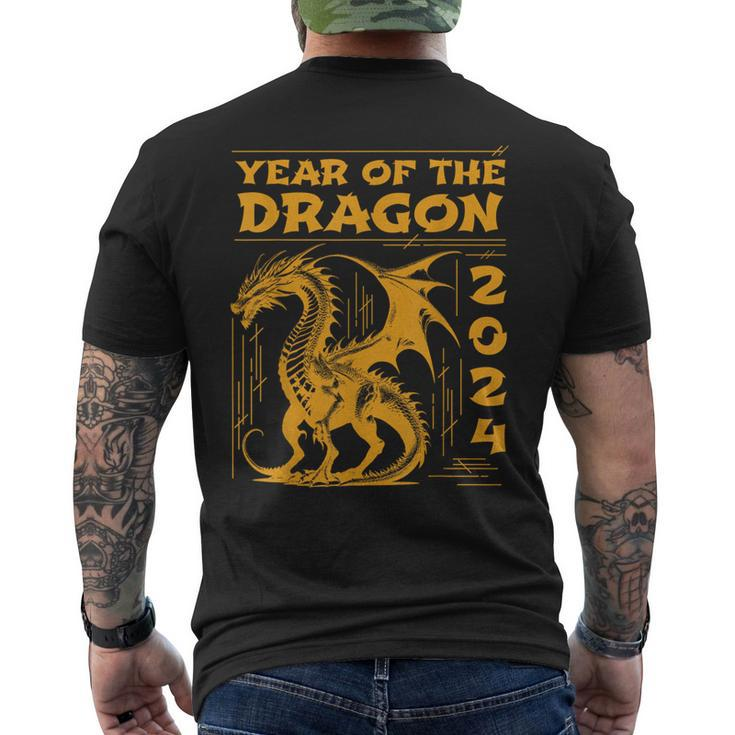 Year Of The Dragon 2024 Lunar New Year Chinese New Year 2024 Men's T-shirt Back Print