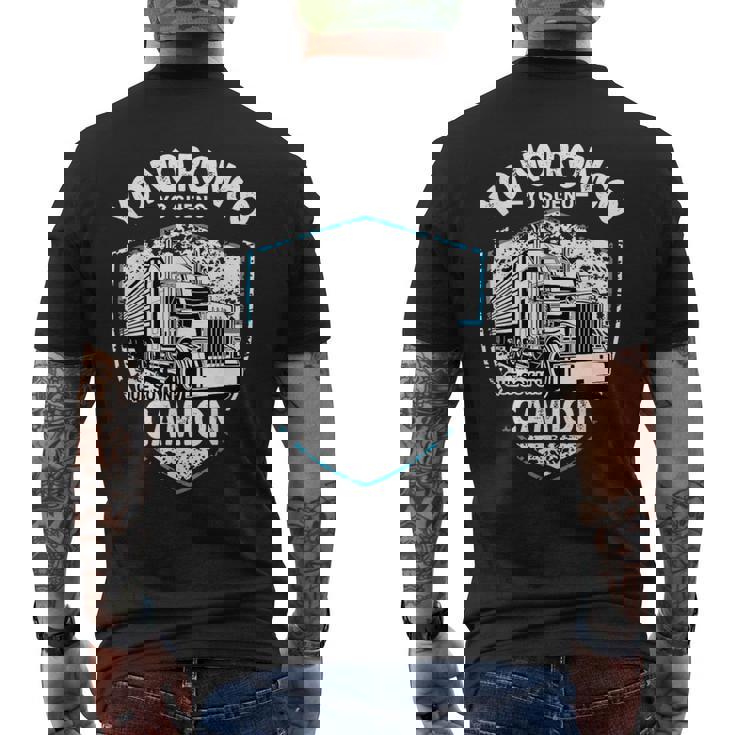 Yo No Ronco Yo Sueño Que Soy Un Camion Camiseta Hombre Estampado Espalda