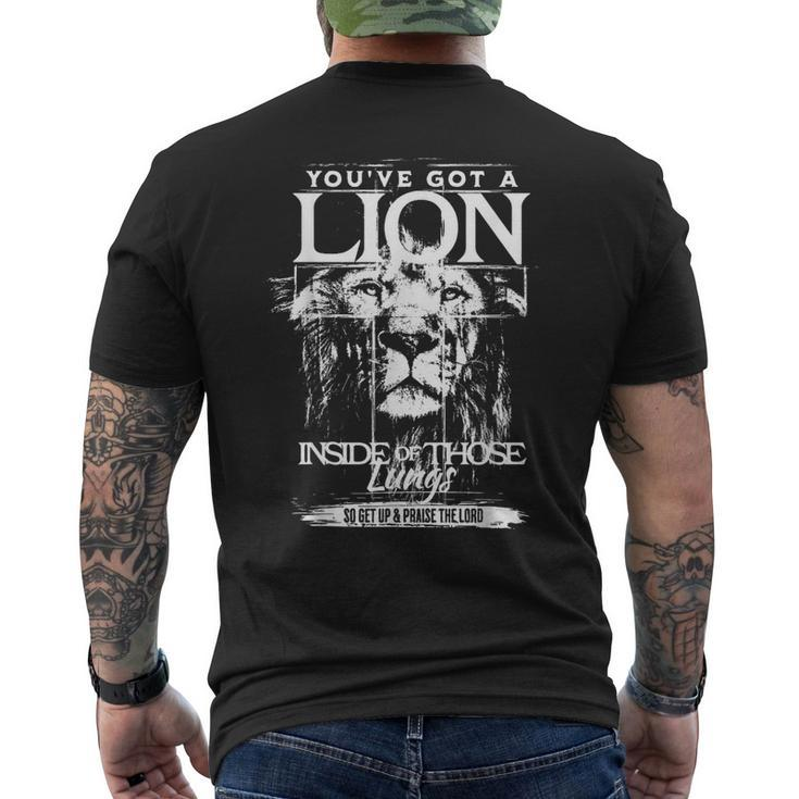 You've Got A Lion Inside Of Those Lungs Men's T-shirt Back Print