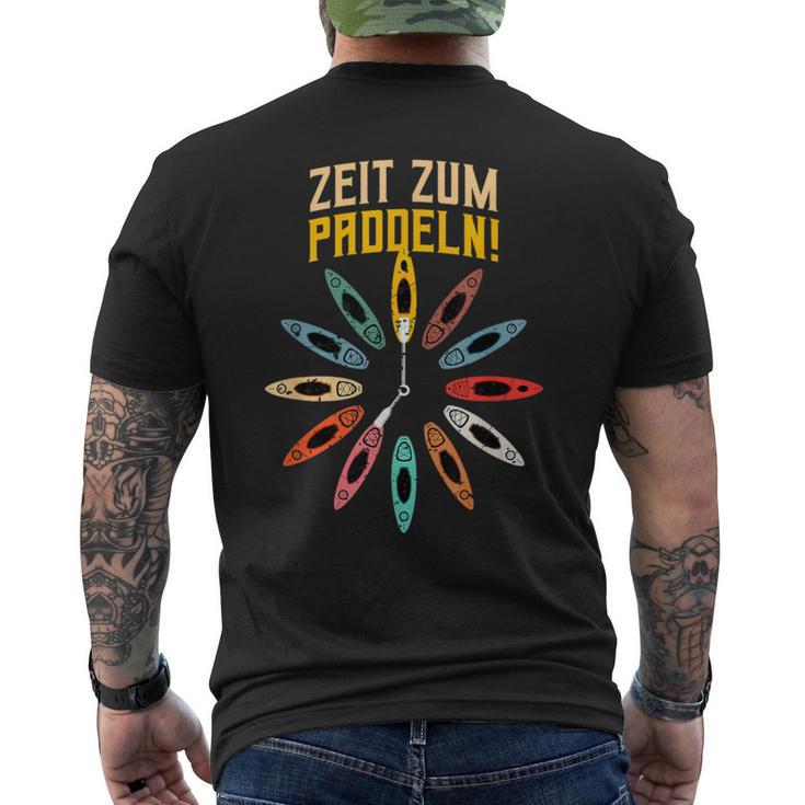 Zeit Zum Paddel Time For Paddling S T-Shirt mit Rückendruck