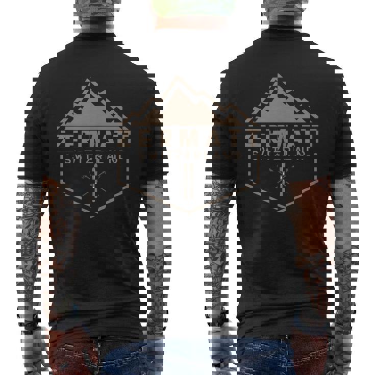 Zermatt Suiza Camiseta Hombre Estampado Espalda