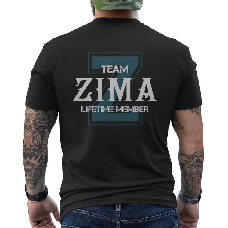 Zima Shirts Team Zima Lifetime Member Name Shirts Mens Back Print T-shirt