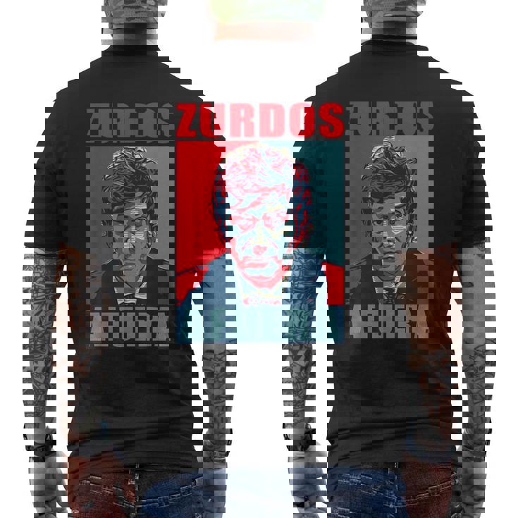 Zurdos Afuera Javier Milei Presidente 2023 Men's T-shirt Back Print