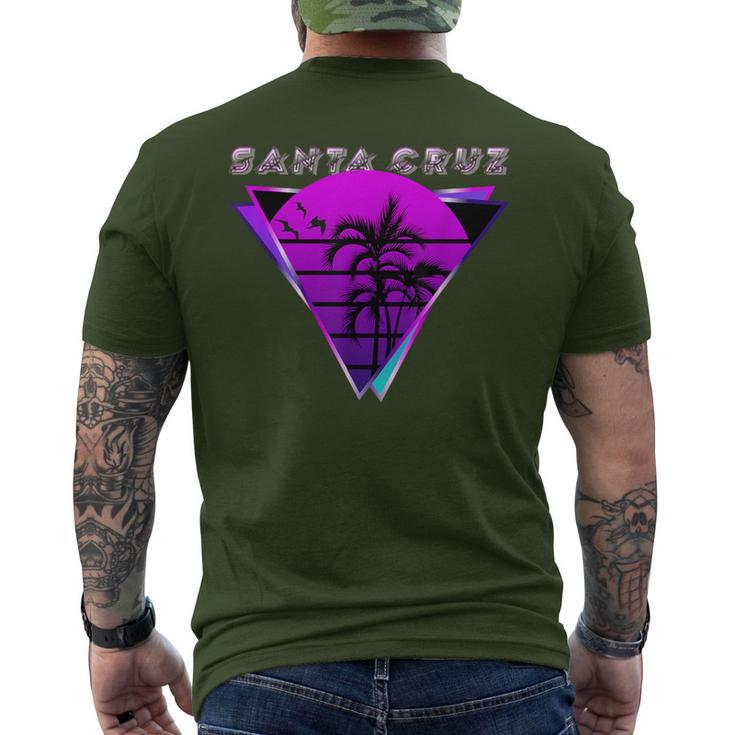 70Er 80Er In California City Santa Cruz Men's T-shirt Back Print