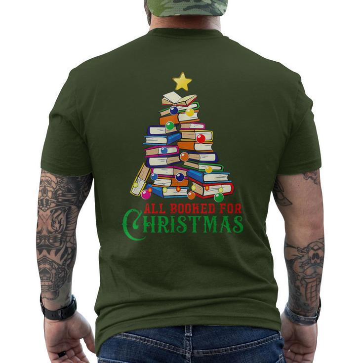 All Booked For Christmas Tree Men's T-shirt Back Print
