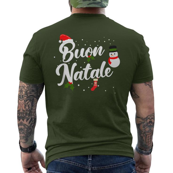 Buon Natale Italian Christmas Men's T-shirt Back Print