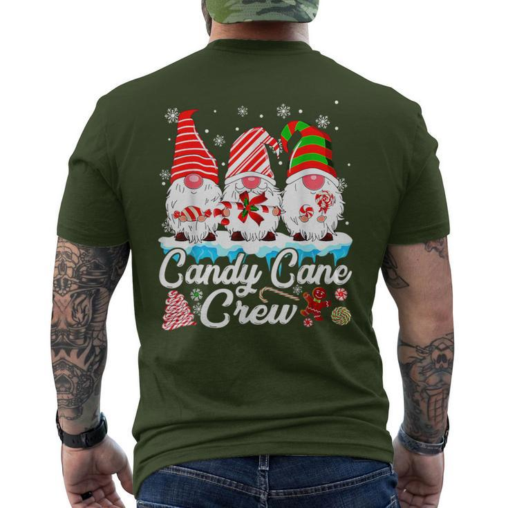 Candy Cane Crew Christmas Gnomes Family Matching Men's T-shirt Back Print