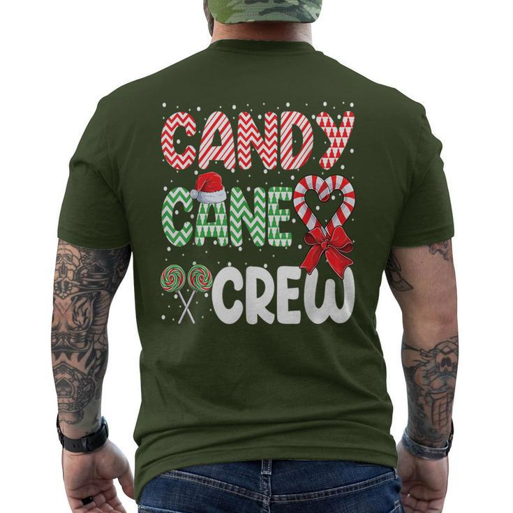 Candy Cane Crew Christmas Sweet Candy Merry Xmas Men's T-shirt Back Print