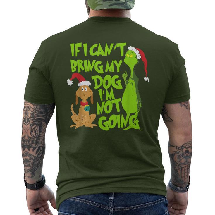 If I Can't Bring My Dog I'm Not Going Christmas Men's T-shirt Back Print