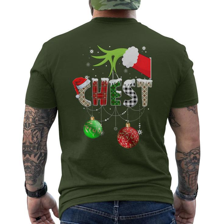 Chest Nuts Christmas Matching Couple Chestnuts Pajama Men's T-shirt Back Print