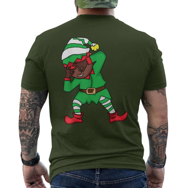 Christmas African American Elf Griddy Dance Men's T-shirt Back Print