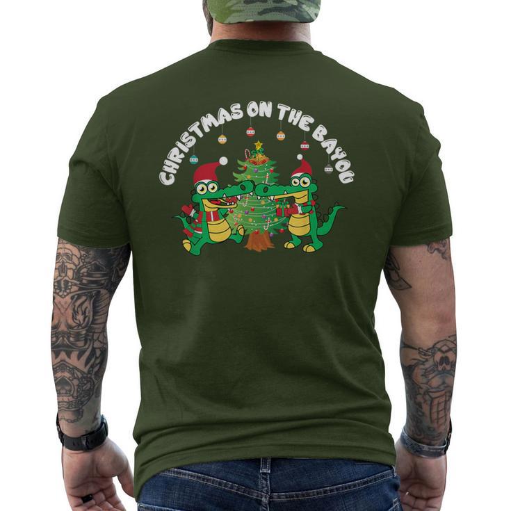 Christmas On The Bayou Cajun Christmas For Bayou State Men's T-shirt Back Print