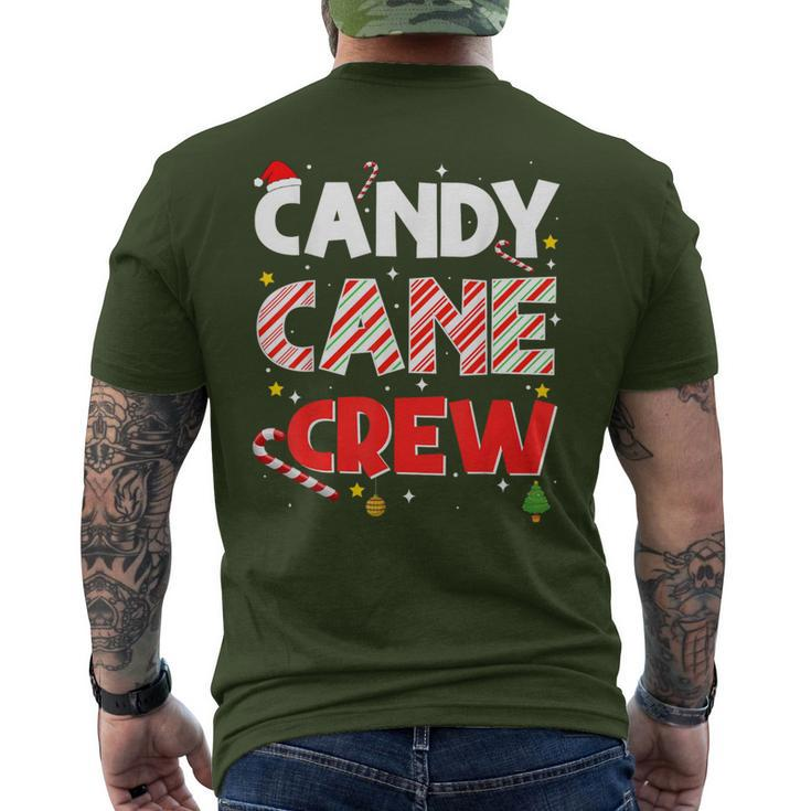 Christmas Candy Cane Crew For Family And Cousins Christmas Men's T-shirt Back Print