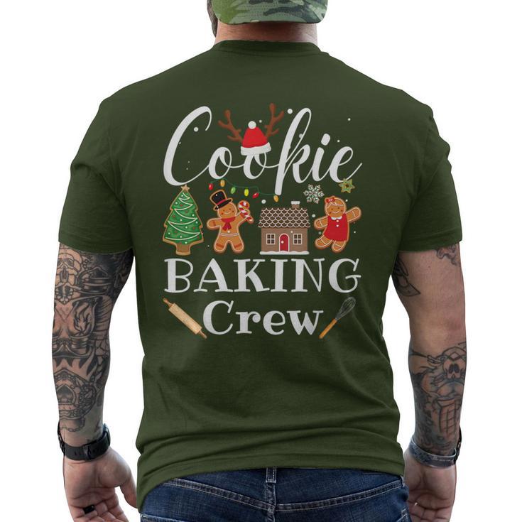 Christmas Cookie Baking Crew Family Baking Team Cookie Men's T-shirt Back Print