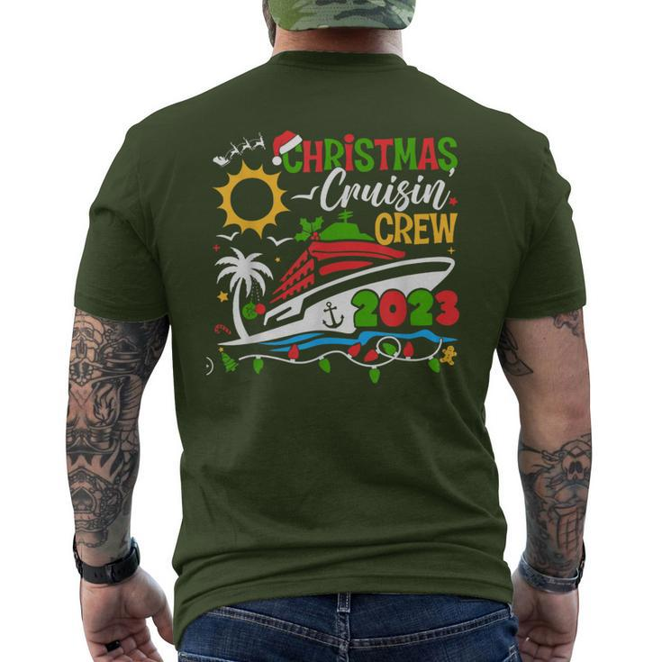 Christmas Cruisin' Crew 2023 Christmas Cruise Men's T-shirt Back Print