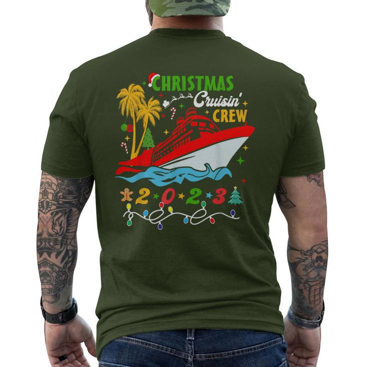 Christmas Cruisin Crew 2023 Family Christmas Cruise Men's T-shirt Back Print