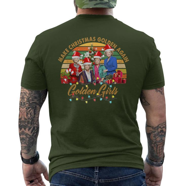 Make Christmas Golden Again Men's T-shirt Back Print