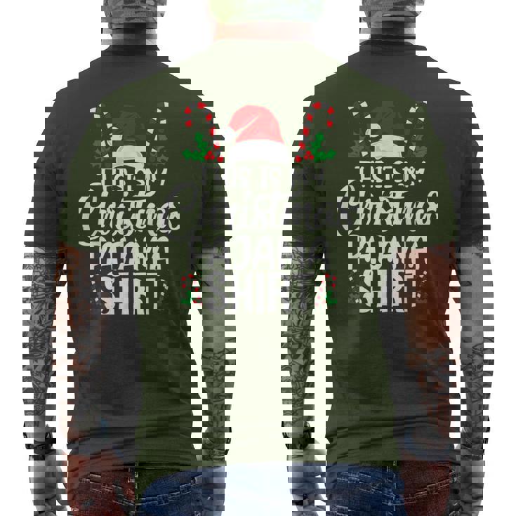 This Is My Christmas Pajama Christmas Men's T-shirt Back Print