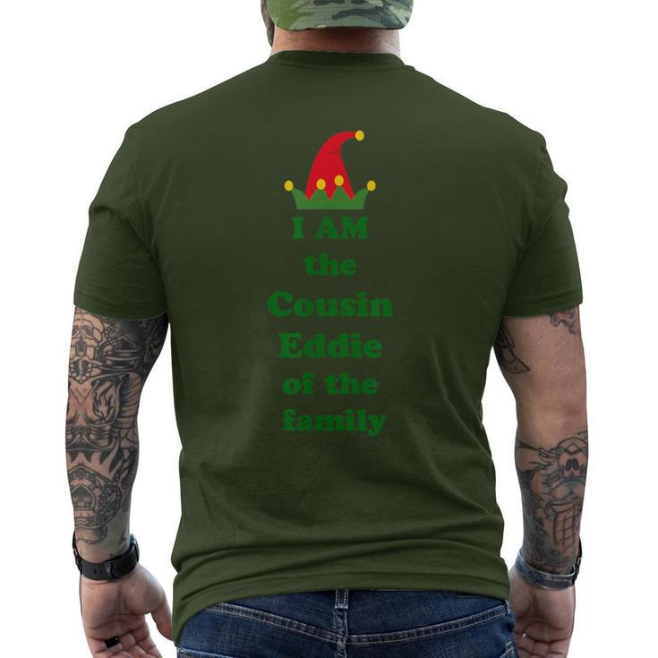 I Am The Cousin Eddie Of The Family Ugly Christmas Sweater Men's T-shirt Back Print