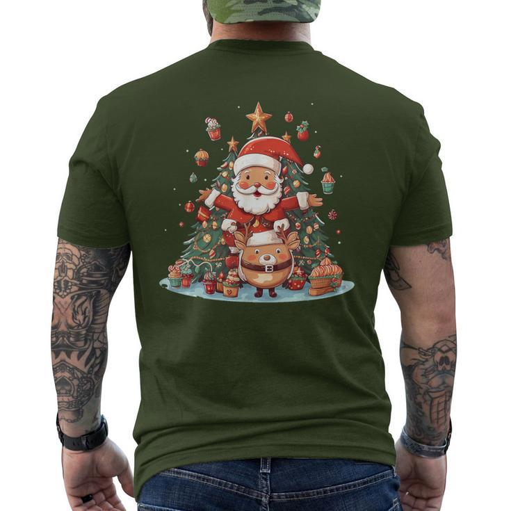 Cute Christmas Christmas Cute Christmas Tree Lights Xmas Men's T-shirt Back Print