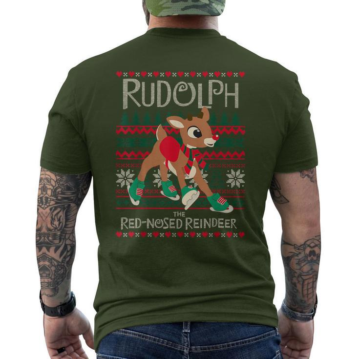 Cute Rudolph The Red Nosed Reindeer Christmas Special Xmas Men's T-shirt Back Print