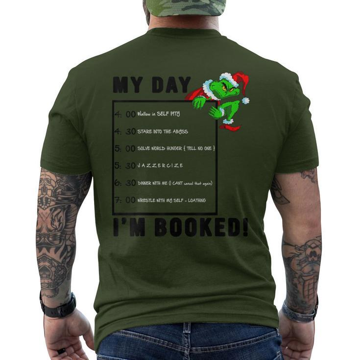 My Day I’M Booked Christmas For Family Men's T-shirt Back Print