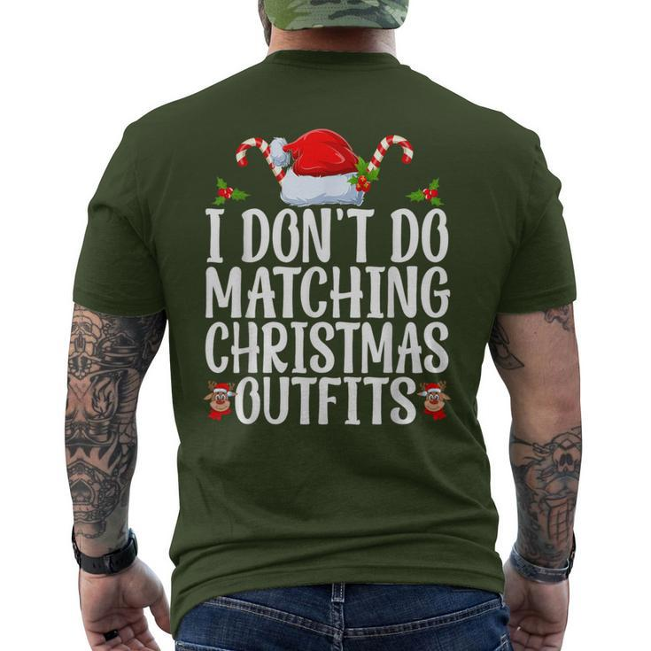 I Don't Do Matching Christmas Outfits But I Do Couples Xmas Men's T-shirt Back Print