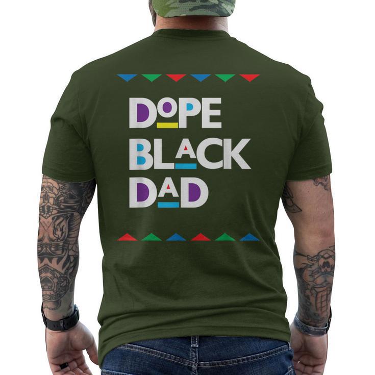 Dope Black Dad Dope Black Christmas Fathers Day Men's T-shirt Back Print