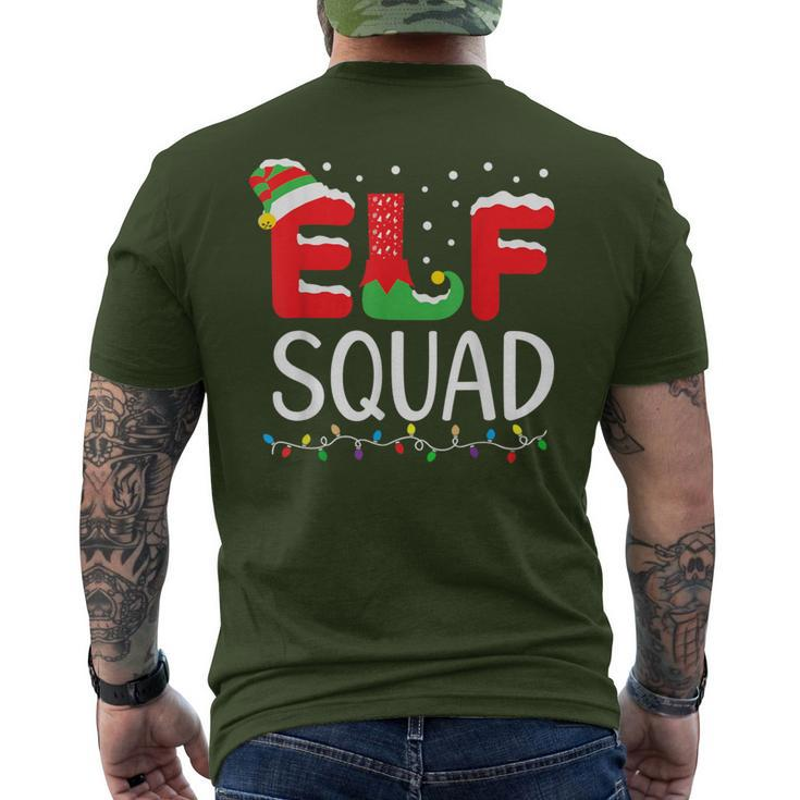 Elf Family Christmas Matching Pajamas Xmas 2023 Elf Squad Men's T-shirt Back Print