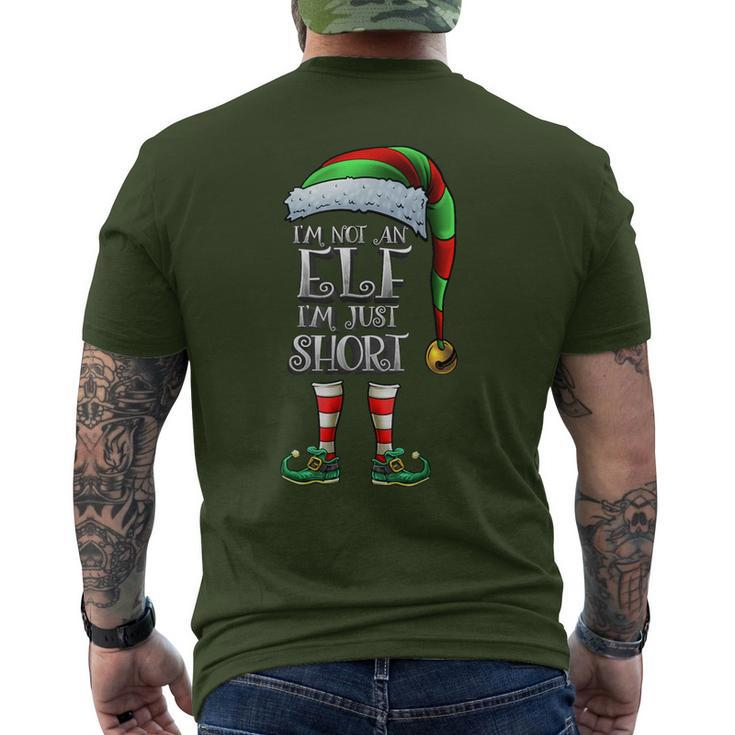 The Short Elf Matching Family Just Short Christmas Elf Men's T-shirt Back Print