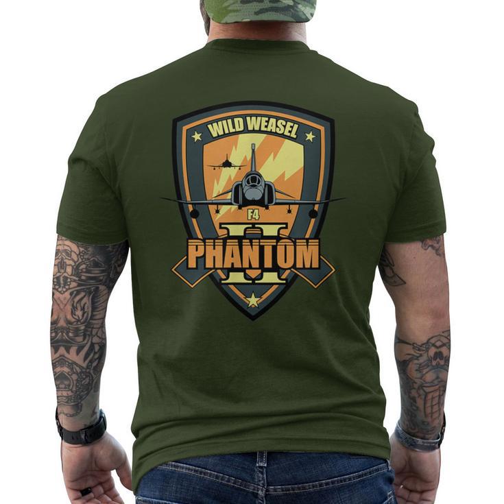 F4 Phantom Ii Wild Weasel Us Military Jet Veteran Day Xmas Men's T-shirt Back Print