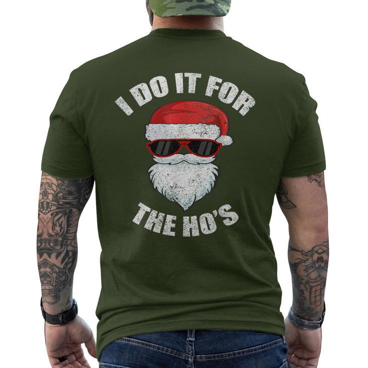 Adult Naughty Christmas Dirty Pajama Ho Pj & Women Men's T-shirt Back Print