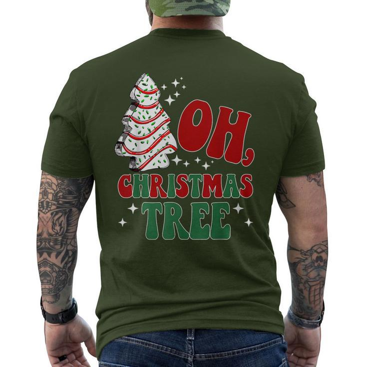 Oh Christmas Tree Cakes Debbie Christmas Retro Men's T-shirt Back Print