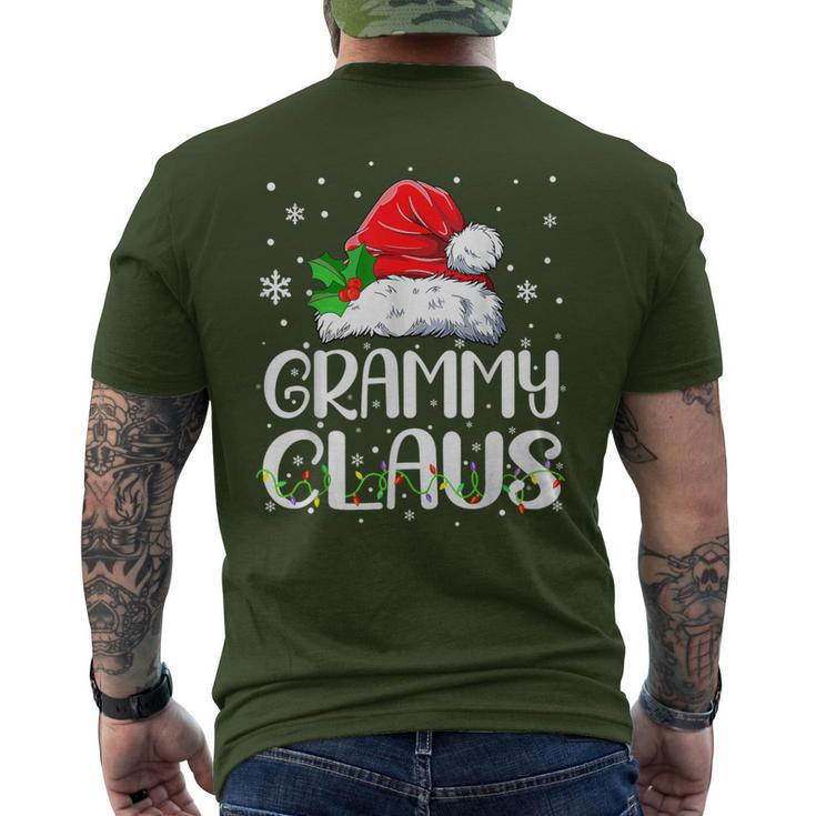 Grammy Claus Christmas Pajama Family Matching Xmas Men's T-shirt Back Print