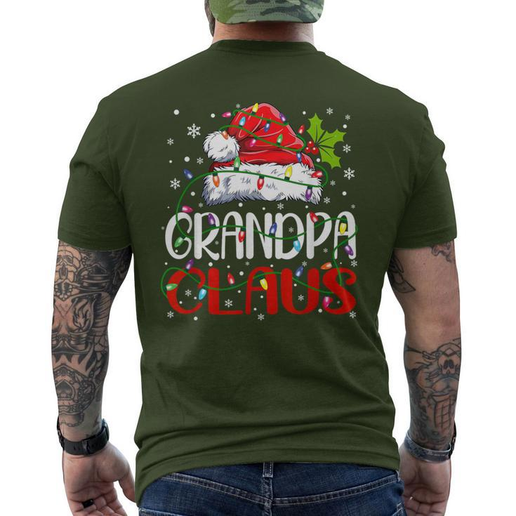 Grandpa Claus Christmas Santa Matching Family Xmas Pajamas Men's T-shirt Back Print