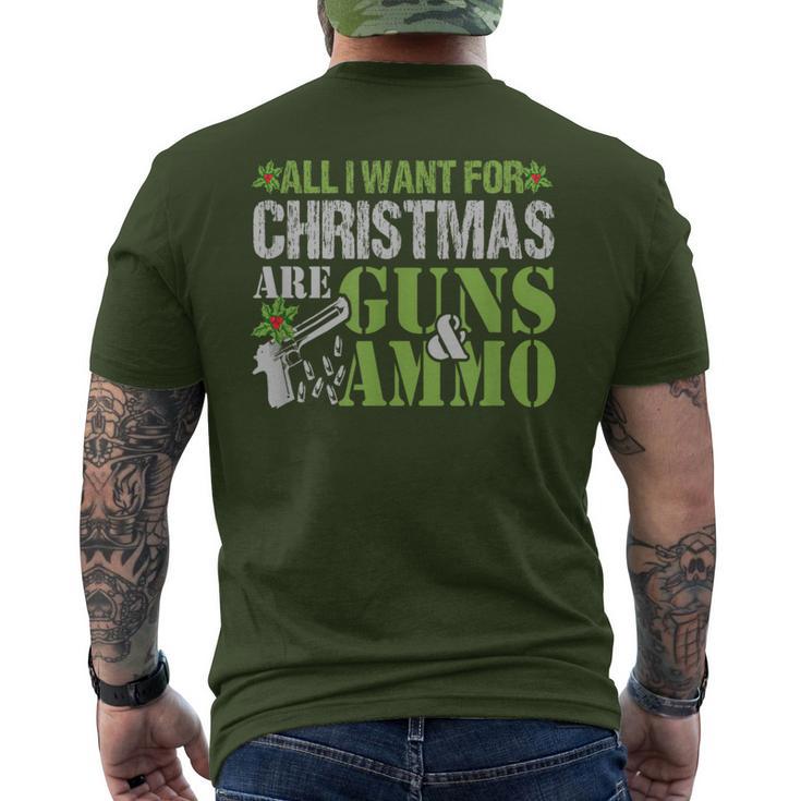 Guns & Ammo Troop Love Shooting Range Christmas Men's T-shirt Back Print