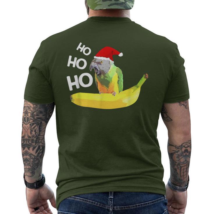 Ho Ho Ho Senegal Parrot Christmas In July Men's T-shirt Back Print