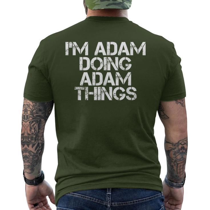 I'm Adam Doing Adam Things Christmas Idea Men's T-shirt Back Print