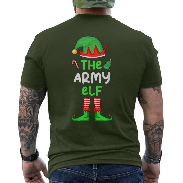 I'm The Army Elf Christmas Family Matching Pajama Men's T-shirt Back Print