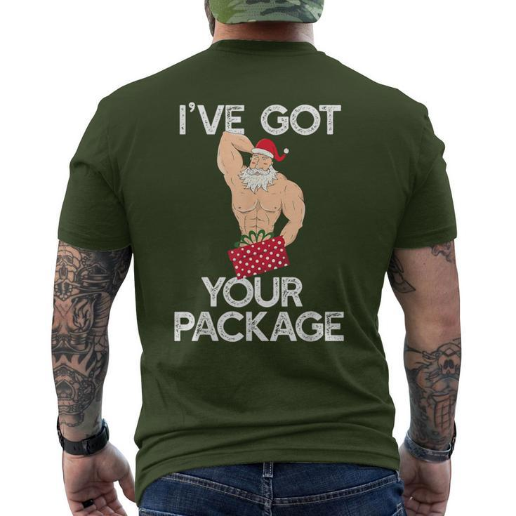 I've Got Your Package Sexy Santa Claus Meme Men's T-shirt Back Print