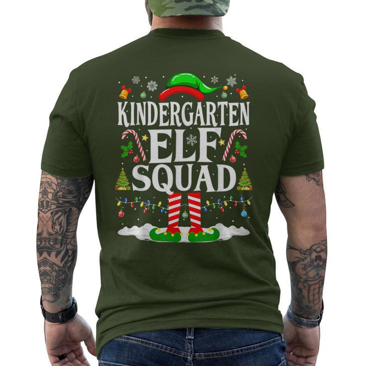 Kindergarten Elf Squad Xmas Christmas Kindergarten Elf Men's T-shirt Back Print